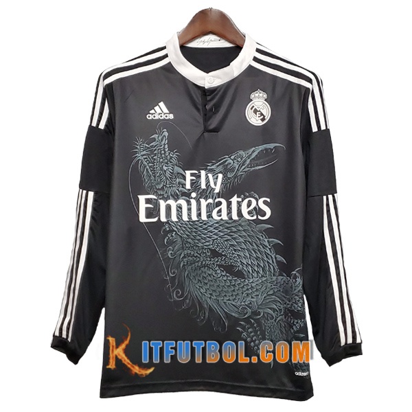 Camiseta Futbol Real Madrid Retro Tercera Manche Longue 2014/2015
