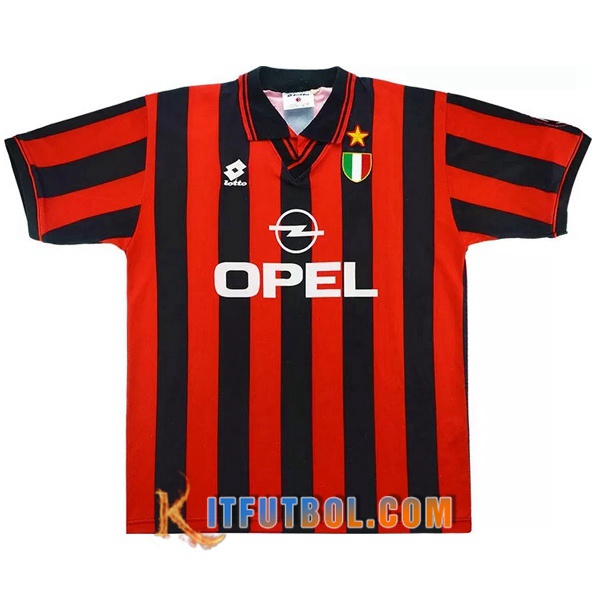 Camiseta Futbol Milan AC Retro Primera 1996/1997