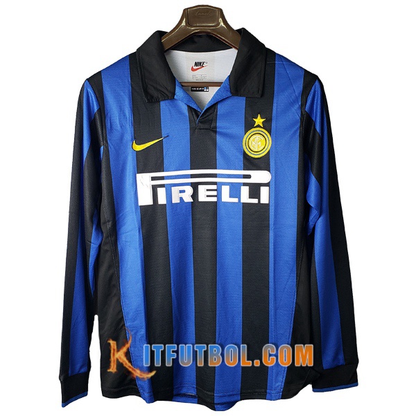 Camiseta Futbol Inter Milan Retro Primera Manche Longue 1997/1998