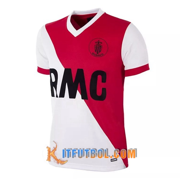 Camiseta Futbol AS Monaco Retro Primera 1982/1984