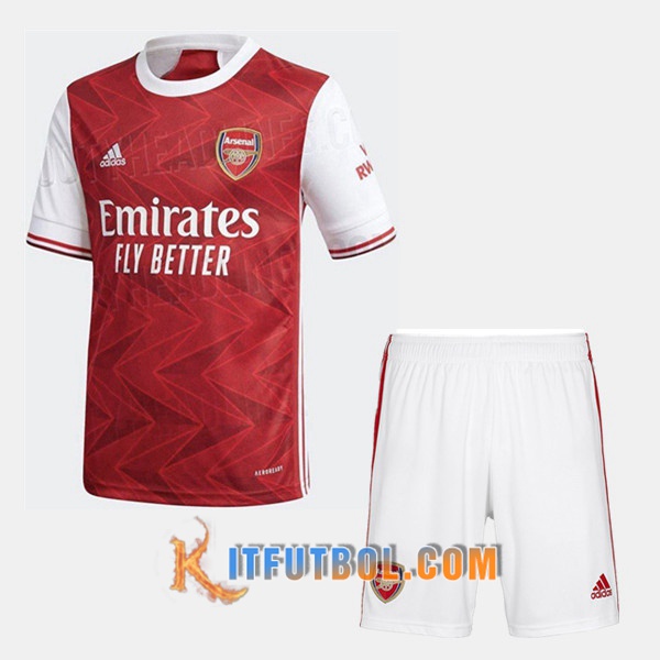 Camisetas Personalizadas Futbol Arsenal Ninos Primera 20/21