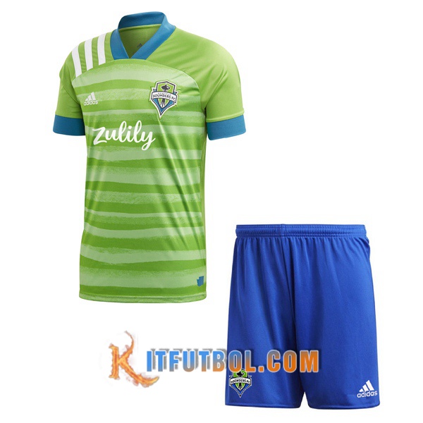 Camisetas Personalizadas Futbol Seattle Sounders Ninos Primera 20/21