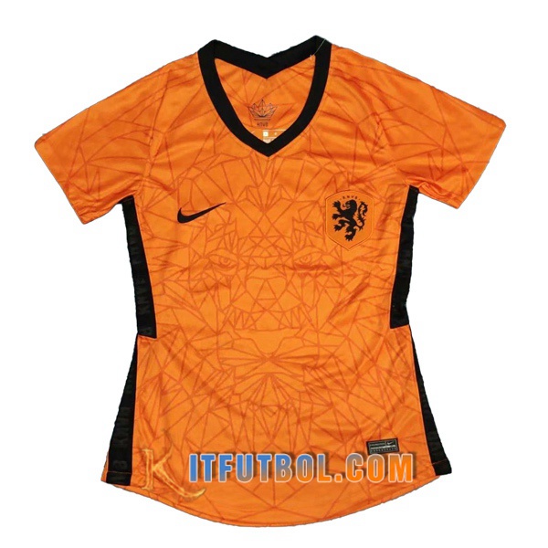 Camisetas Personalizadas Futbol Países Bajos Mujer Primera 20/21