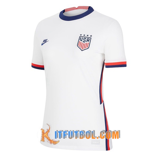 Camisetas Personalizadas Futbol USA Mujer Primera 20/21
