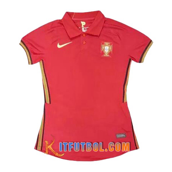 Camisetas Personalizadas Futbol Portugal Mujer Primera 20/21