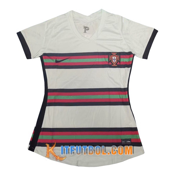 Camisetas Personalizadas Futbol Portugal Mujer Segunda 20/21