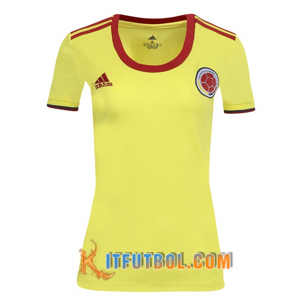 Camisetas Personalizadas Futbol Colombia Mujer Primera 20/21