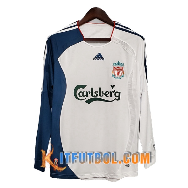Camisetas Futbol FC Liverpool Retro Manga larga Segunda 2006/2007