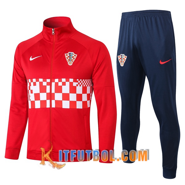 Nueva Chandal Futbol - Chaqueta + Pantalones Croacia Roja 20/21