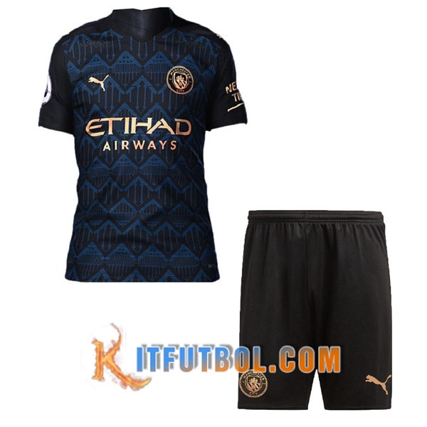Camisetas Personalizadas Futbol Manchester City Ninos Segunda 20/21