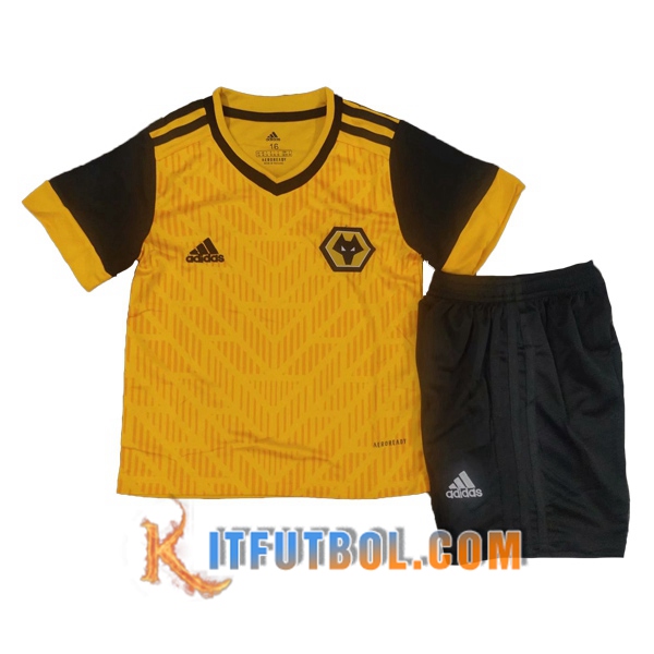 Camisetas Personalizadas Futbol Wolves Ninos Primera 20/21