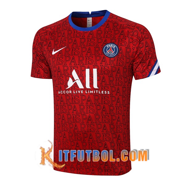 Nueva Camiseta Entrenamiento Paris PSG Roja 20 21
