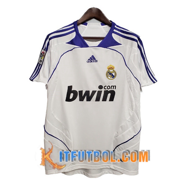 Camiseta Futbol Real Madrid Retro Primera 2007/2008