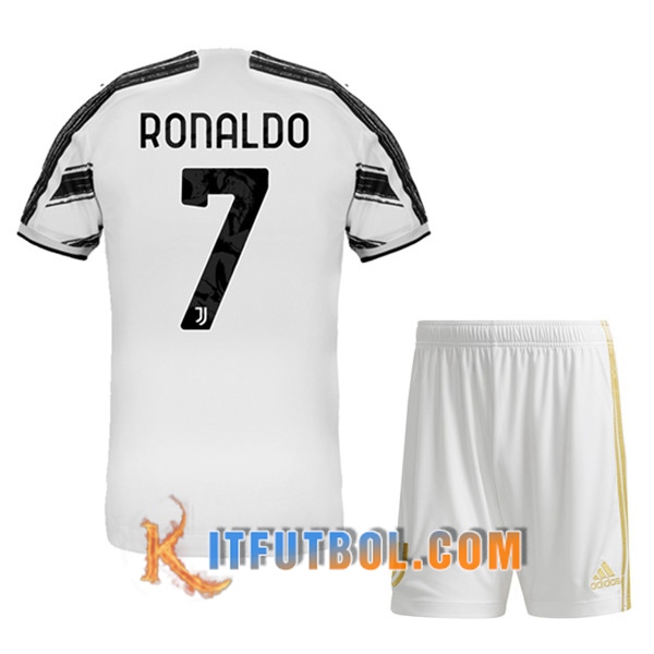 Camisetas Personalizadas Futbol Juventus (RONALDO 7) Ninos Primera 20/21