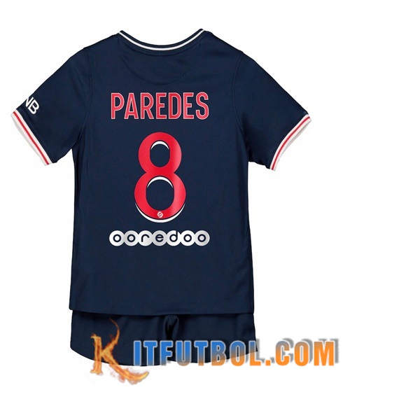 Camisetas Personalizadas Futbol PSG (Paredes 8) Ninos Primera 20/21