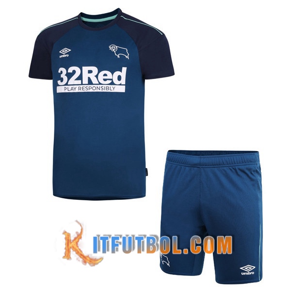 Nueva Camisetas Personalizadas Futbol Derby County Ninos Segunda 20/21
