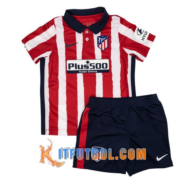Nueva Camisetas Personalizadas Futbol Atletico Madrid Ninos Primera 20/21