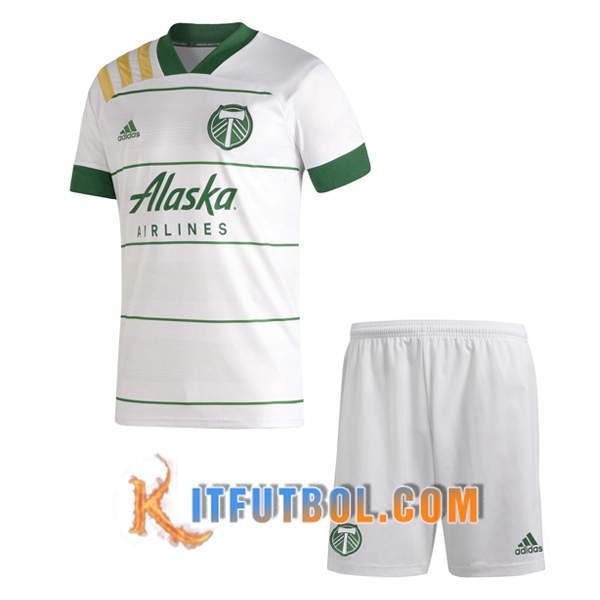 Nueva Camisetas Personalizadas Futbol Portland Timbers Ninos Segunda 20/21