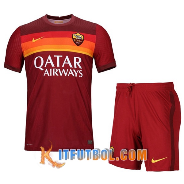 Traje Camisetas Futbol AS Roma Primera + Cortos 20/21