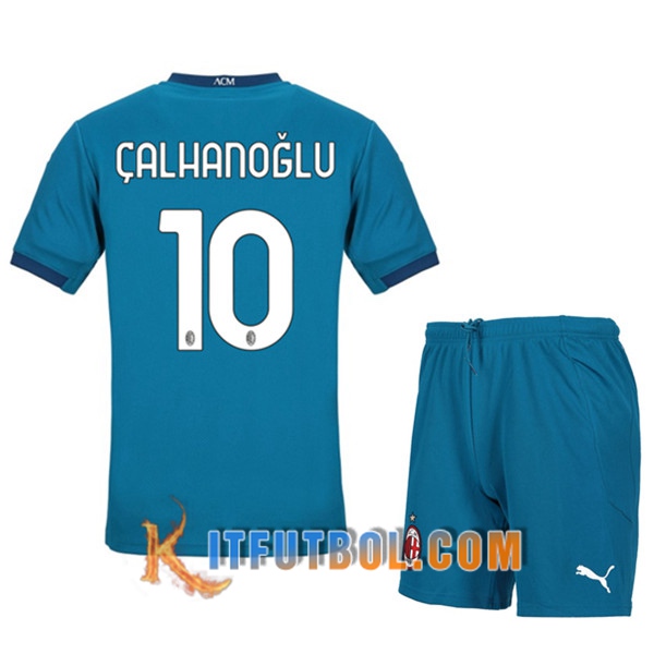Camisetas Personalizadas Futbol Milan AC (CALHANOGLU 10) Ninos Tercera 20/21
