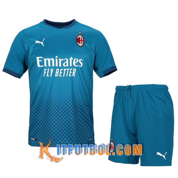 Nueva Camisetas Personalizadas Futbol Milan AC Niño Tercera 20/21