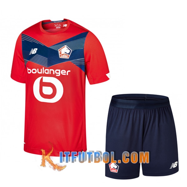 Nueva Camisetas Personalizadas Futbol Lille OSC Niño Primera 20/21