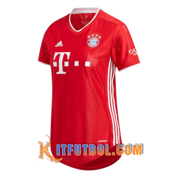 Nueva Camisetas Personalizadas Futbol Bayern Munich Mujer Primera 20/21