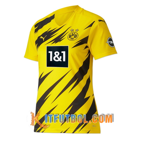 Nueva Camisetas Personalizadas Futbol Dortmund BVB Mujer Primera 20/21