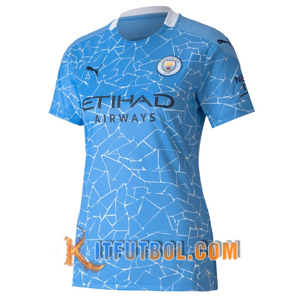 Nueva Camisetas Personalizadas Futbol Manchester City Mujer Primera 20/21