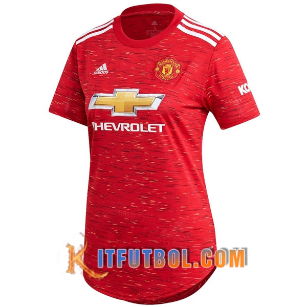 Nueva Camisetas Personalizadas Futbol Manchester United Mujer Primera 20/21