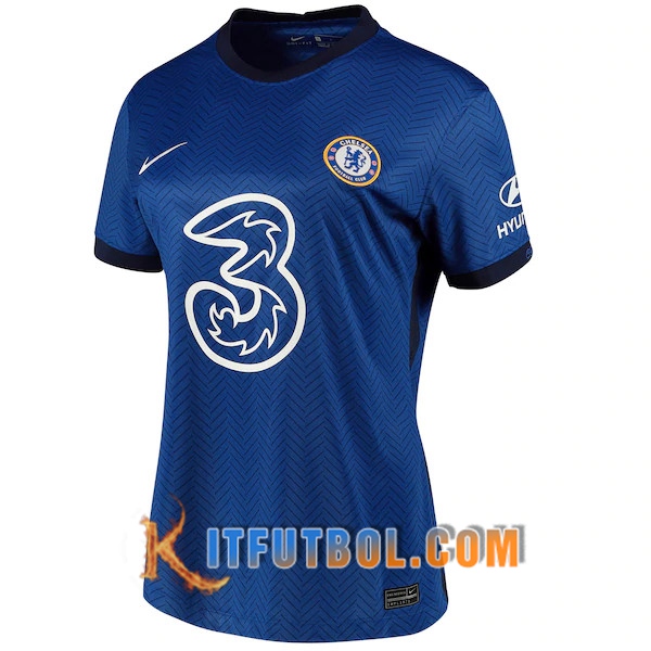 Nueva Camisetas Personalizadas Futbol FC Chelsea Mujer Primera 20/21