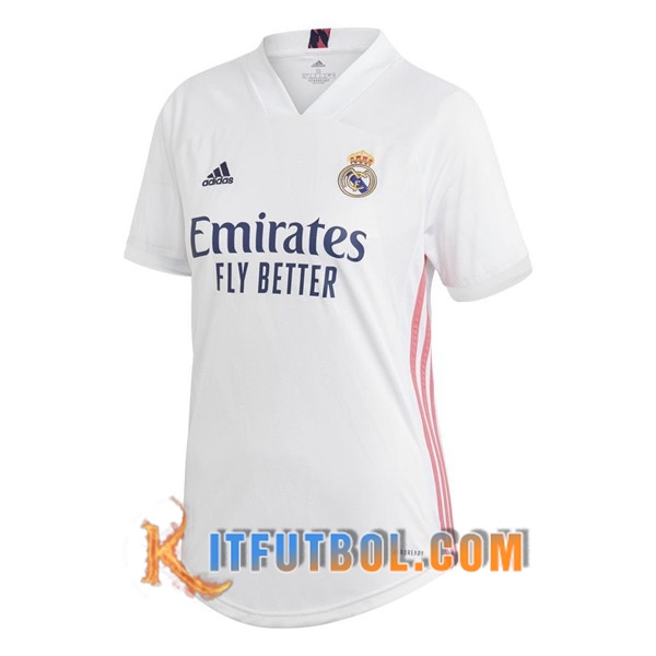 Nueva Camisetas Personalizadas Futbol Real Madrid Mujer Primera 20/21