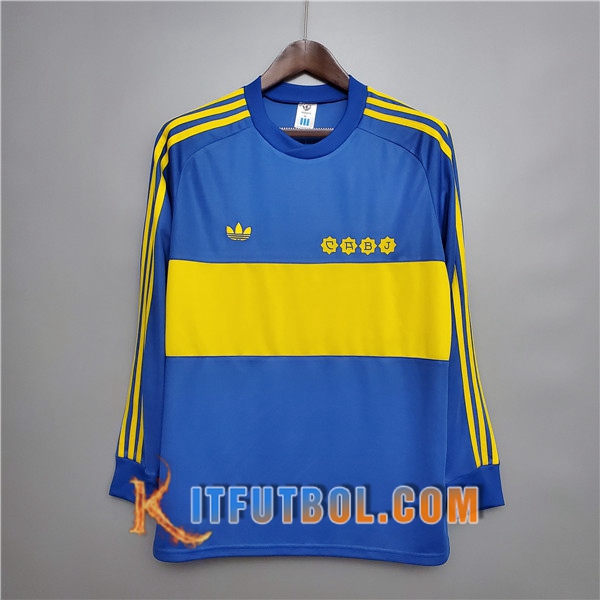 Camiseta Futbol Boca Juniors Retro Manche Longue Primera 1981