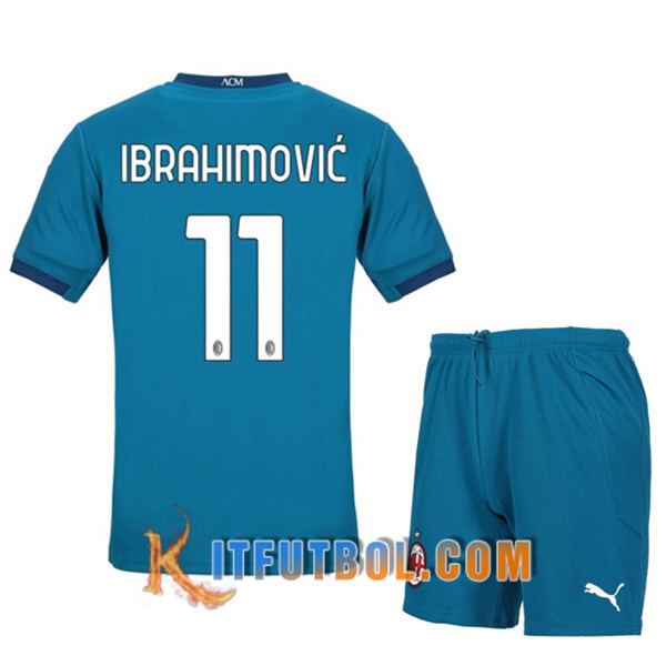 Camisetas Futbol Milan AC (IBRAHIMOVIC 11) Ninos Tercera 20/21