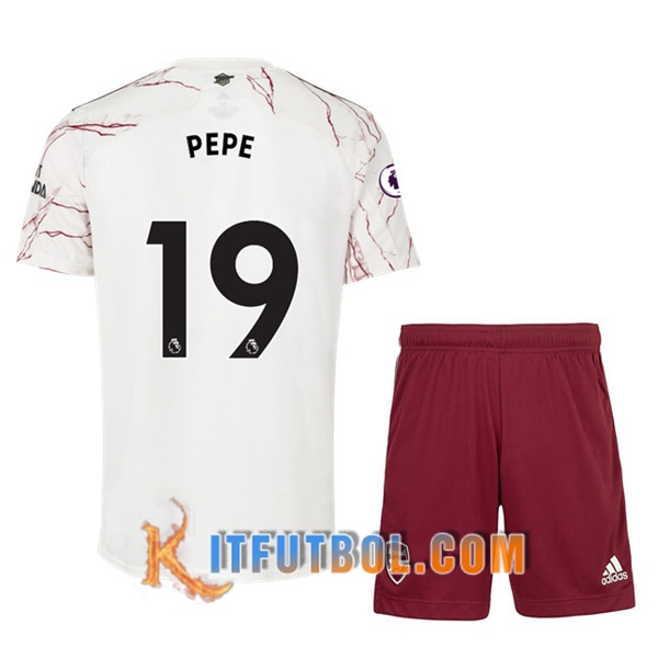 Camisetas Futbol Arsenal (Pepe 19) Ninos Segunda 20/21
