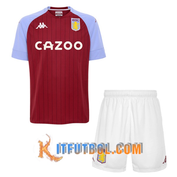 Camisetas Futbol Aston Villa Ninos Primera 20/21