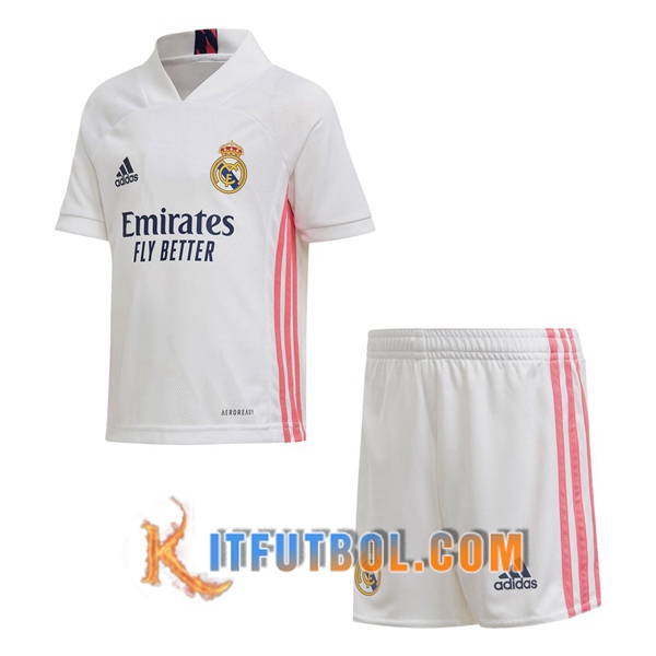 Nueva Camisetas Personalizadas Futbol Real Madrid Ninos Primera 20/21
