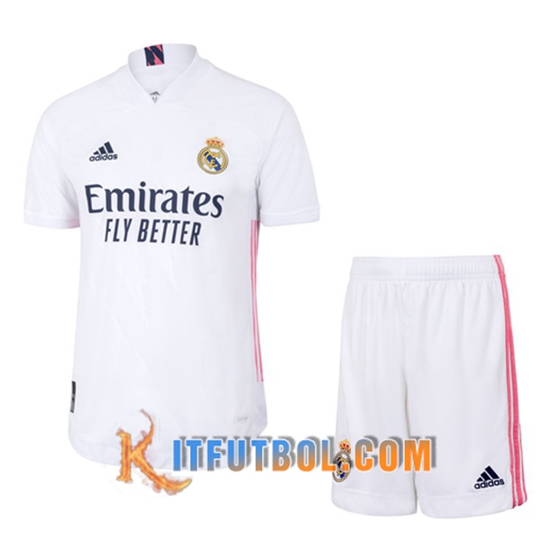 Traje Camisetas Futbol Real Madrid Primera + Cortos 20/21