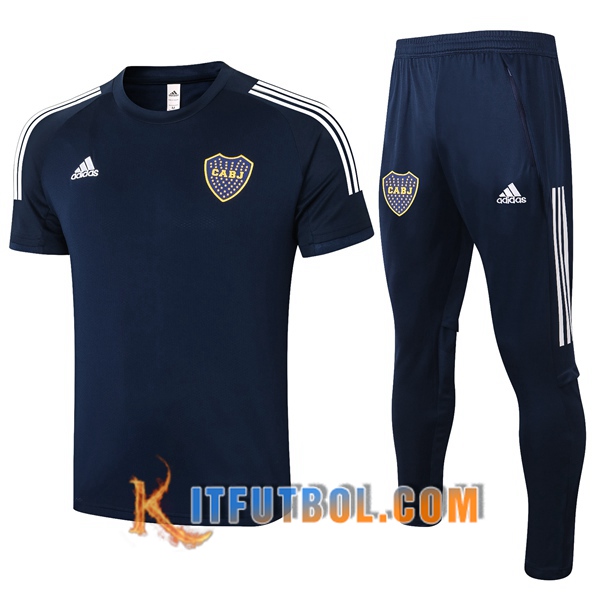 Camisetas de entrenamiento Boca Juniors + Pantalones Azul Royal 20/21