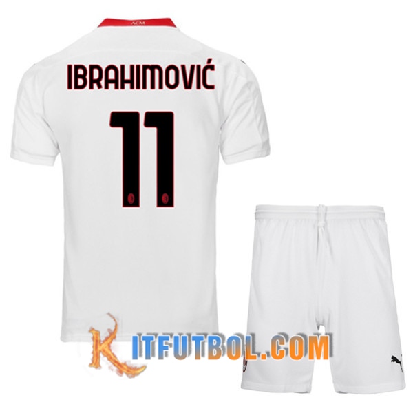 Camisetas Personalizadas Futbol Milan AC (IBRAHIMOVIC 11) Ninos Segunda 20/21
