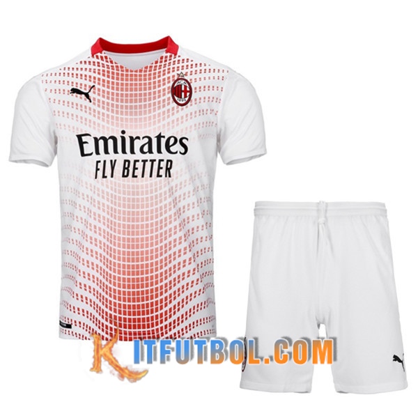 Camisetas Personalizadas Futbol Milan AC Ninos Segunda 20/21
