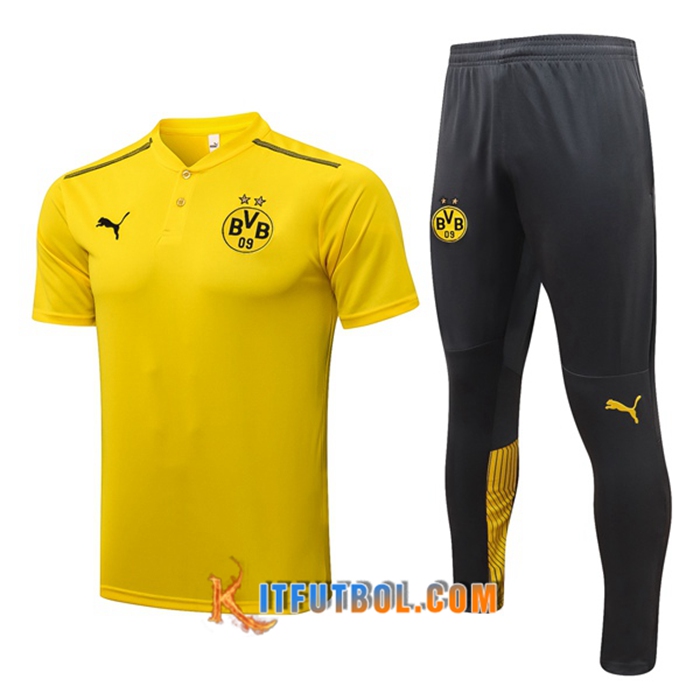 Camiseta Polo Dortmund BVB + Pantalones Amarillo/Negro 2021/2022