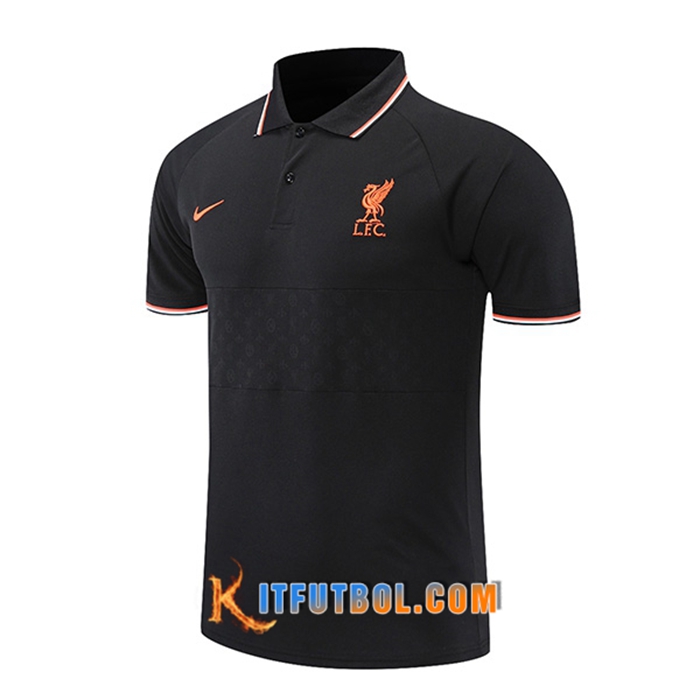 Camiseta Polo FC Liverpool Negro/Blancaa/Rojo 2021/2022