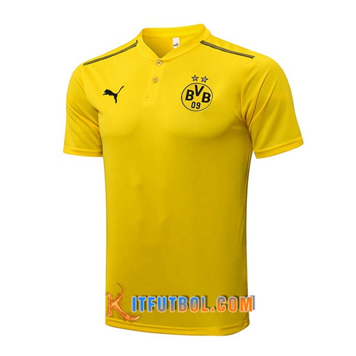 Camiseta Polo Dortmund BVB Amarillo/Negro 2021/2022