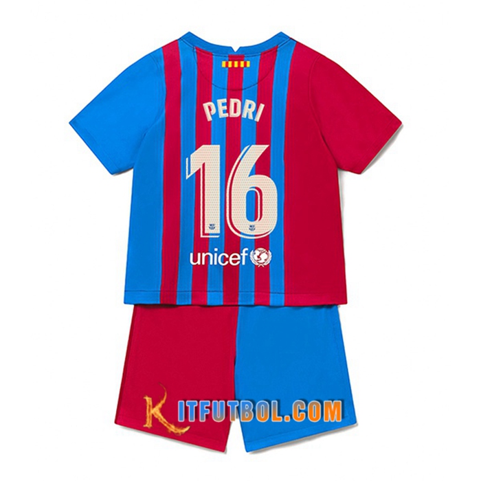 Camiseta FC Barcelona (Pedri 16) Ninos Titular 2021/2022