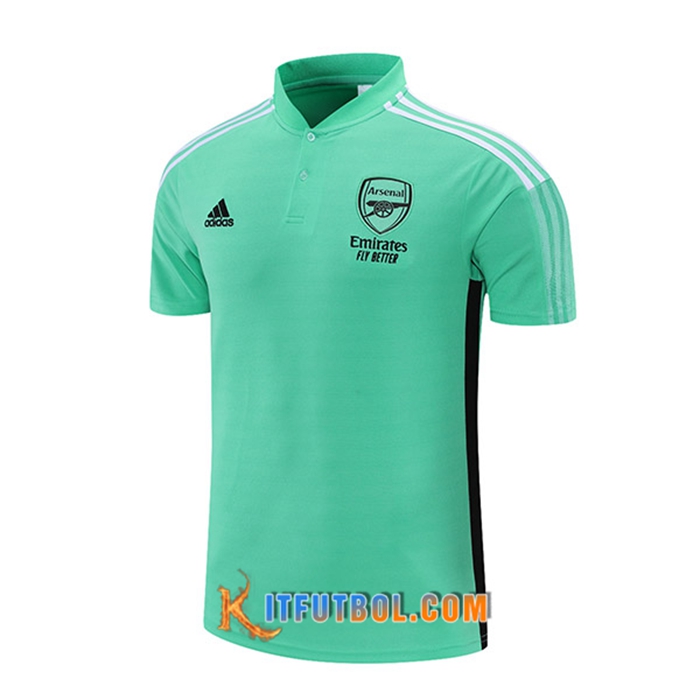 Camiseta Polo FC Arsenal Verde/Negro 2021/2022