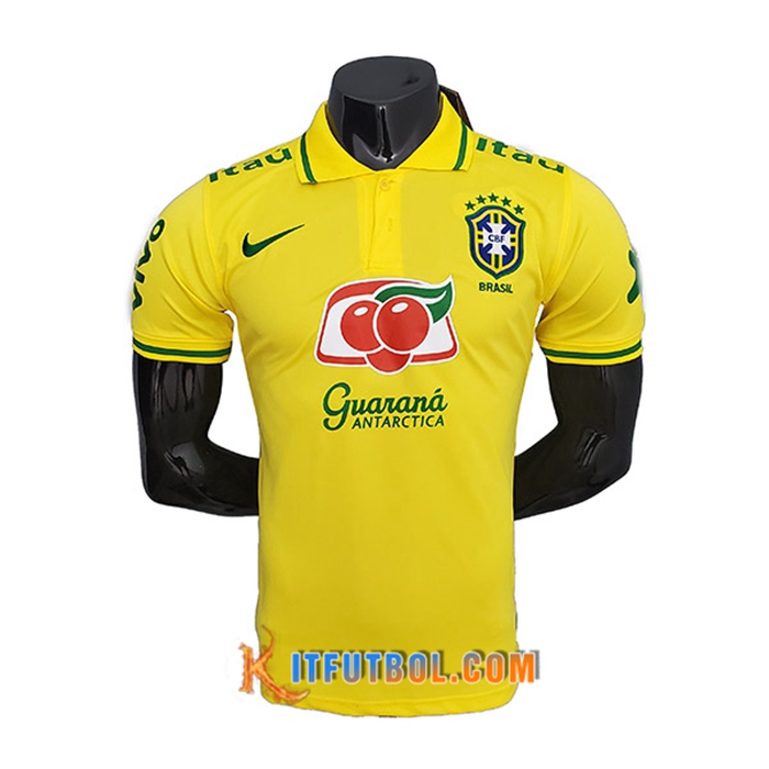 Camiseta Polo Brasil Amarillo 2021/2022