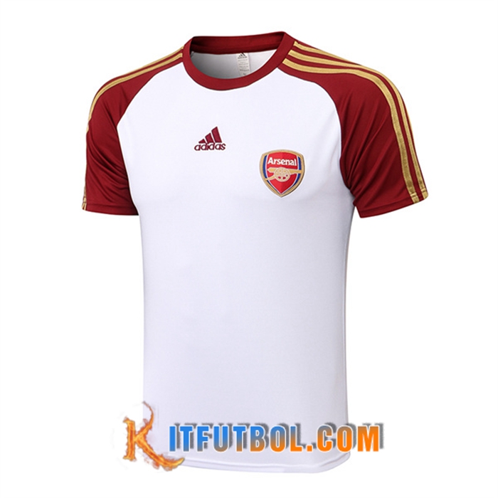Camiseta Entrenamiento Arsenal Blanco/Rojo 2022/2023