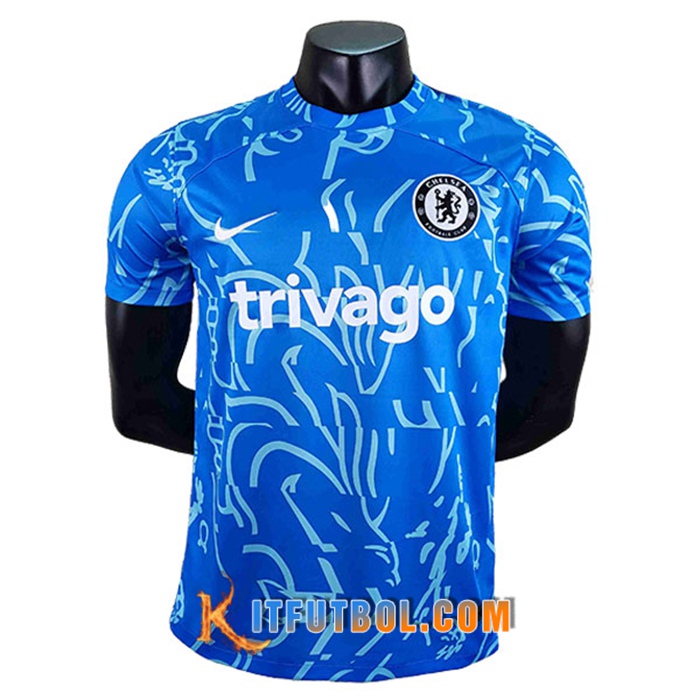 Camiseta Entrenamiento FC Chelsea Azul/Blanco 2022/2023