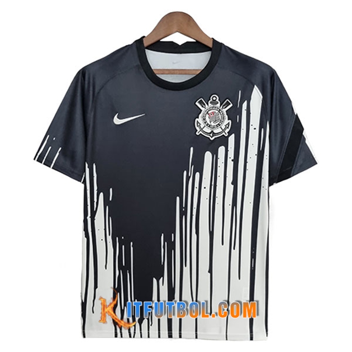 Camisetas De Futbol Corinthians Negro/Blanco 2022/2023